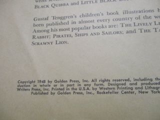 Little Golden Book Little Black Sambo - 1948 - N Edition 5