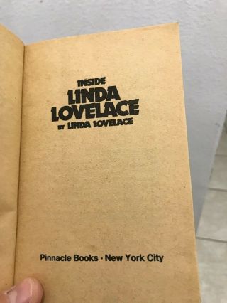 Inside Linda Lovelace Pinnacle Books 1973 Paperback 2