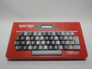 Vintage Vtech Type Right Interactive Typing Tutor 1985 Battery Operated