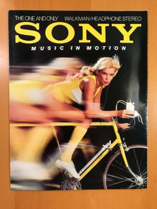 Sony Walkman Sales Brochure Music In Motion April 1981 D165