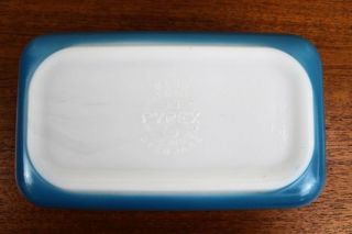 Vintage Pyrex Refrigerator Dish - Horizon Blue w/ Early Lid - 502 - BEAUTY 7
