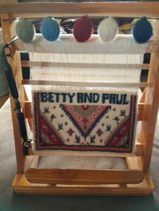Vintage Table Top Weaving Loom