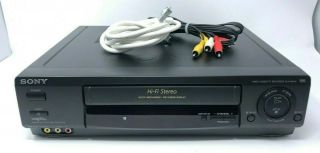 Sony 4 - Head Vcr Hi - Fi Stereo Vhs Video Cassette Recorder Player Slv - 688hf