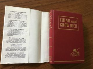 Think and Grow Rich by Napoleon Hill 1954 Hardback & Dust Jacket VG, 2