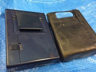 Sony FM Walkman Blue Model SRF - 40W,  Belt Clip and Leather Sleeve 2