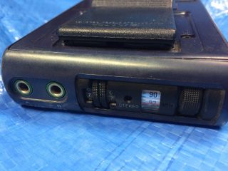 Sony FM Walkman Blue Model SRF - 40W,  Belt Clip and Leather Sleeve 4