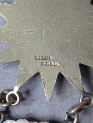 Vintage NRA 1919 Match Winner Sharpshooter Medal Pin.  BBB company 4
