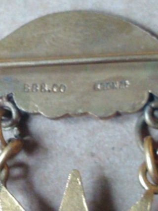 Vintage NRA 1919 Match Winner Sharpshooter Medal Pin.  BBB company 5
