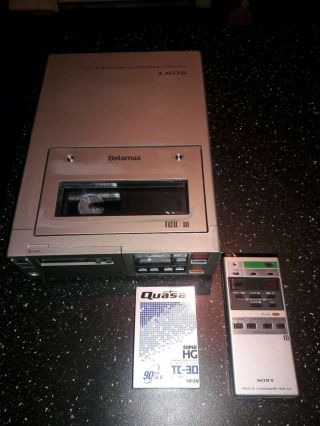 Sony Sl - 2000 Betamax Portable Video Cassette Recorder Tape Player