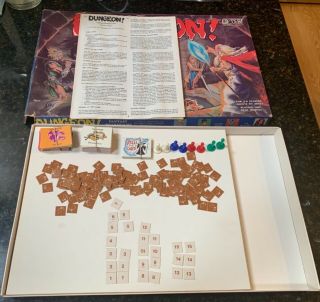 Vintage 1980 Tsr Dungeon Fantasy Board Game - L@@k