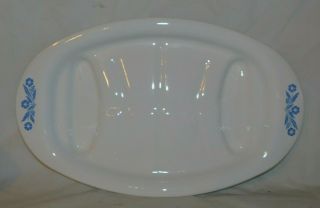 Vintage Corningware Cornflower Blue Large Oval Platter