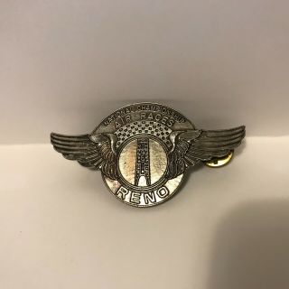 Vintage Reno National Championships Air Races 1991 Large Metal Winged Pin