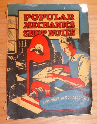 Vintage Popular Mechanics Shop Notes 1936 see photos 3