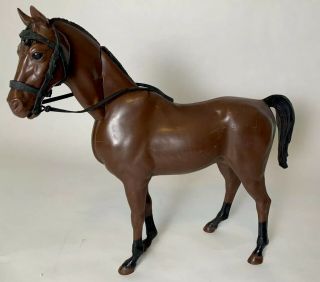 Vintage Louis Marx Brown Horse With Nodding Head