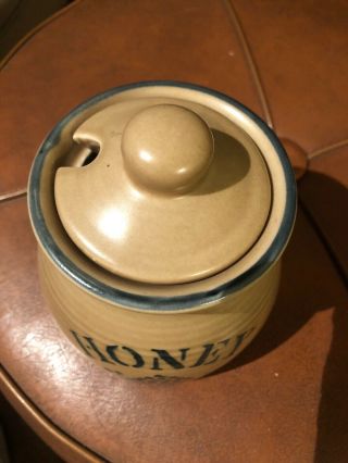 Vintage Pfaltzgraff Folk Art 16 oz Honey Pot Jar - 480 2