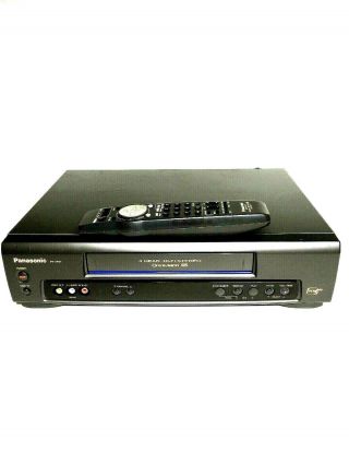 Panasonic Omnivision VCR VHS Player Recorder Hi Fi Stereo VCR Plus & Remote 8