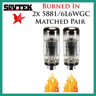 2x Sovtek 5881 / 6l6wgc | Matched Pair / Duet / Two Tubes | Burned In
