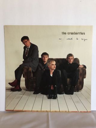 Vintage The Cranberries No Need To Argue Record Store Promotional Poster 12 " X12 "