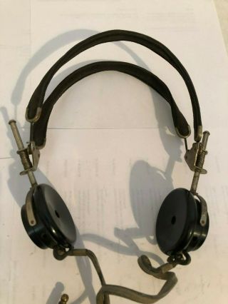 Vintage Telephonics Corp.  Type Th37 Headphones N.  Y.  N.  Y.  Ham Radio