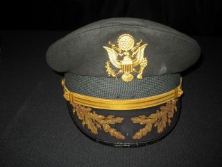Vintage Us Military " Flight Ace " Officer Dress Hat 7 Worn By Army Major 5490