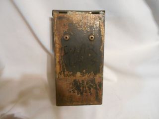 primitive rustic vintage tin / metal MAIL box wall mount repurpose 4