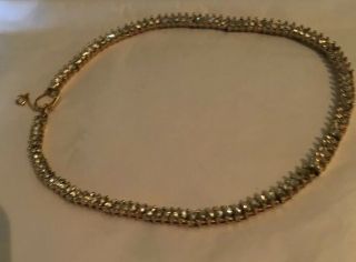 Vtg Exquisite Sgnd Panetta Ncklc W/ 110 Sparkling Marquis Shaped ClearRhinestone 2