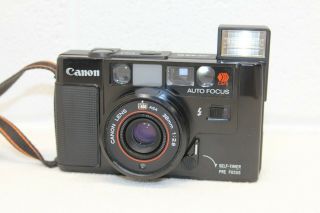 Vintage Canon Af35m 35mm Film Camera W/ 38mm F/2.  8 Lens