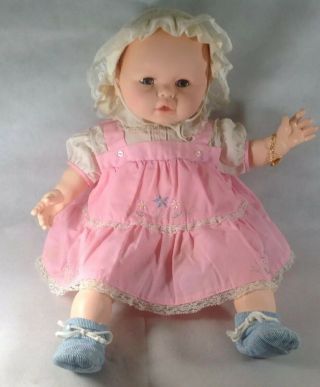 Vintage Eegee 24 " Doll Molded Hair Soft Body Rubber Head,  Arms,  Legs.  Hb6