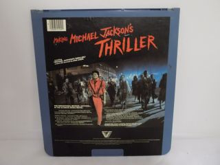 Making Michael Jackson ' s Thriller Vintage VideoDisc CED Video Disc 2