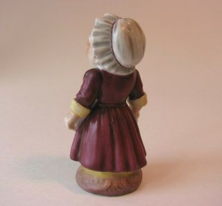 Vtg GINORI Dwarf Lady in Red Dress & Apron Porcelain Figurine Italy 4 