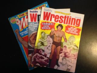 3 Wrestling Magazines,  70 
