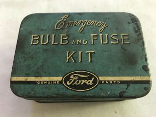 Ford Bulb And Fuse Kit Vintage Tin
