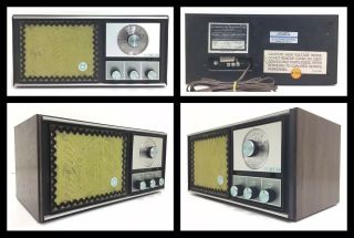 Vintage Klh Model Twenty One 21 Am/fm Table Radio Walnut Cabinet