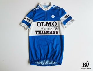 Vintage Descente Olmo Equipe Thalmann Cycling Shirt Jersey Bike 80s Size L