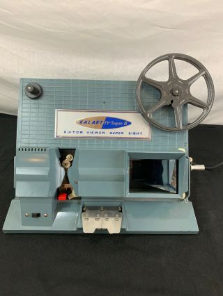 Vintage Kalart 8 Mm Film Editor Viewer Eight Model Ev - 8 - W/ Box