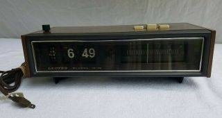Vintage Lloyd’s Am/fm Stereo Flip Number Clock Radio Ij6ig - 07a