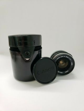(vintage) Canon Lens Fl 28mm 1:3.  5 (with Case)