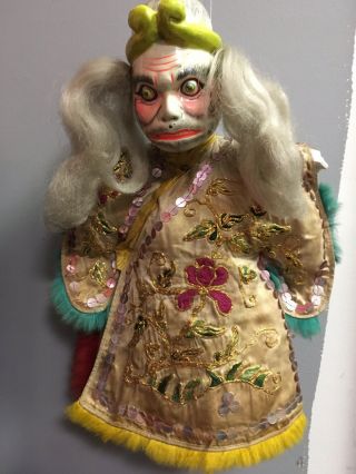 Vintage Marionette Puppet Hand Made Creepy Scary