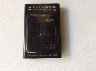 Aiwa Vintage Am/fm Stereo Radio Cr - S10