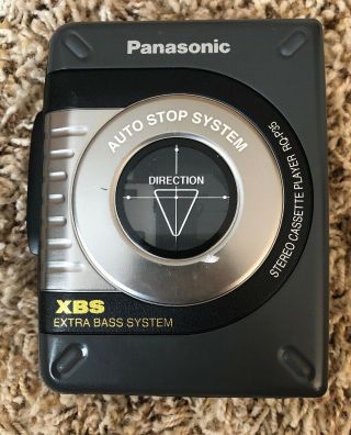 Panasonic Portable Stereo Cassette Player Rq - P35 Xbs Xtra Bass Walkman Vtg