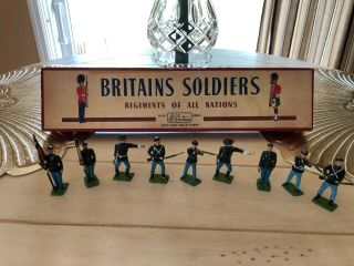 Vintage Britains Soldiers Metal Lead Union Infantry No.  2059 Made In England