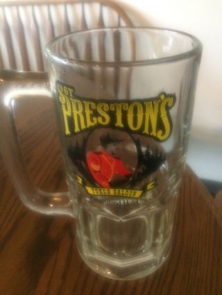 Vintage Sgt.  Preston’s Yukon Saloon Disneyland Hotel Large Glass Stein Mug - L@@k