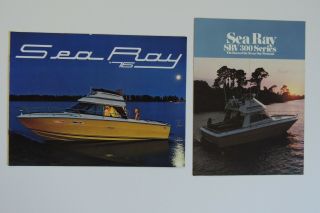 2 Vintage 1976 Sea Ray Boats Brochures Covers The Full Line