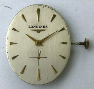 Vintage Longines Hand Winding Mens Watch Movement,  Cal.  19.  4