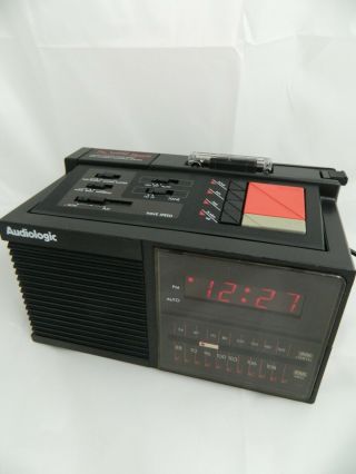 Vtg Audiologic Alarm Clock Am/fm Radio Cassette Player,  Soothing Sounds