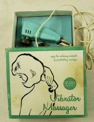 Vintage Sears Roebuck And Company Vibrator Massager Model No.  663.  2896.  0