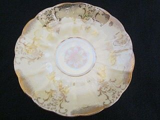 Decorative Collectible Royal Halsey Footed Tea Cup & Saucer Vintage 5