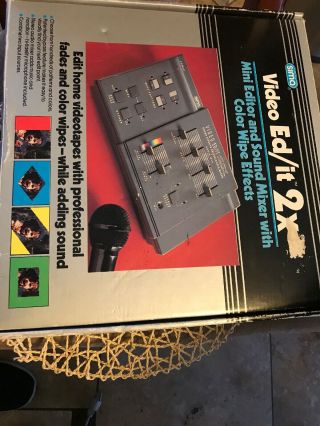 Vintage Sima Video Ed/it 2X Mini Editor & Sound Mixer with Color Wipe Effects 3