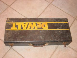 Vintage Metal Dewalt Storage Toolbox Case Only Empty
