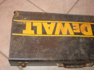 Vintage Metal Dewalt Storage Toolbox Case Only Empty 2